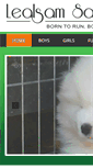 Mobile Screenshot of lealsamsamoyeds.co.nz